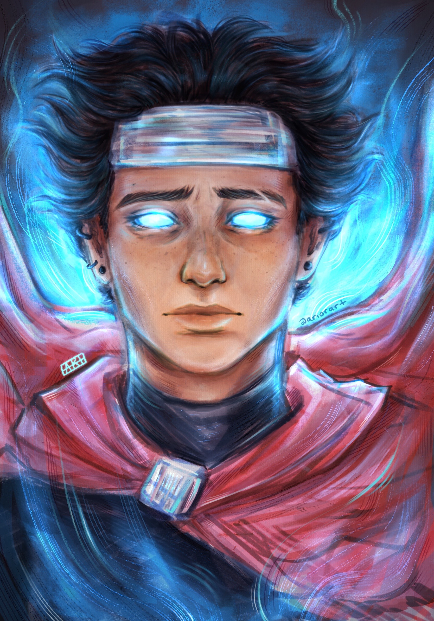 Superman transformation digital artwork