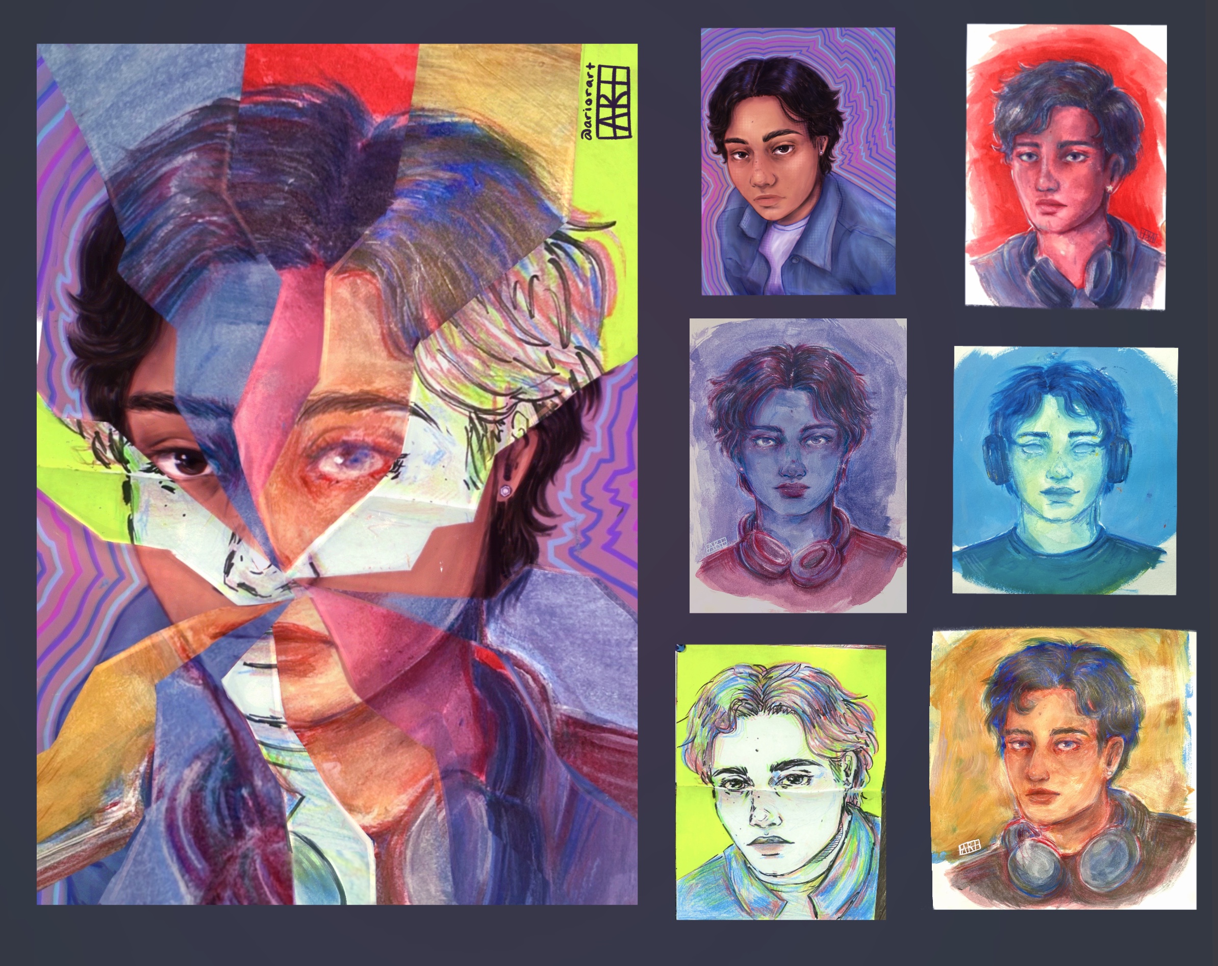 Experimental portrait studies