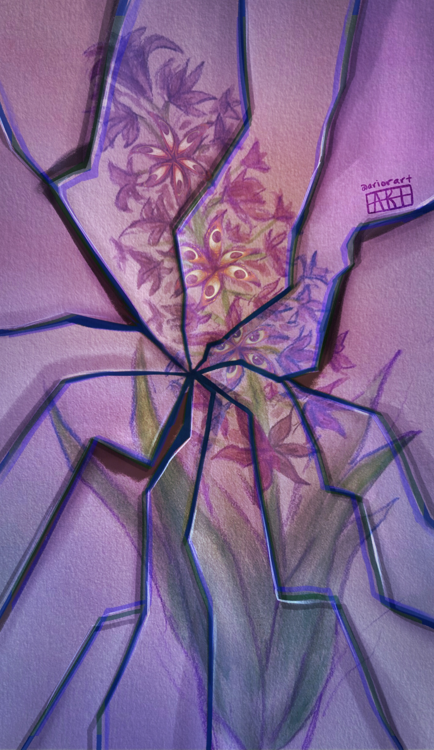 Shattered reflection artwork