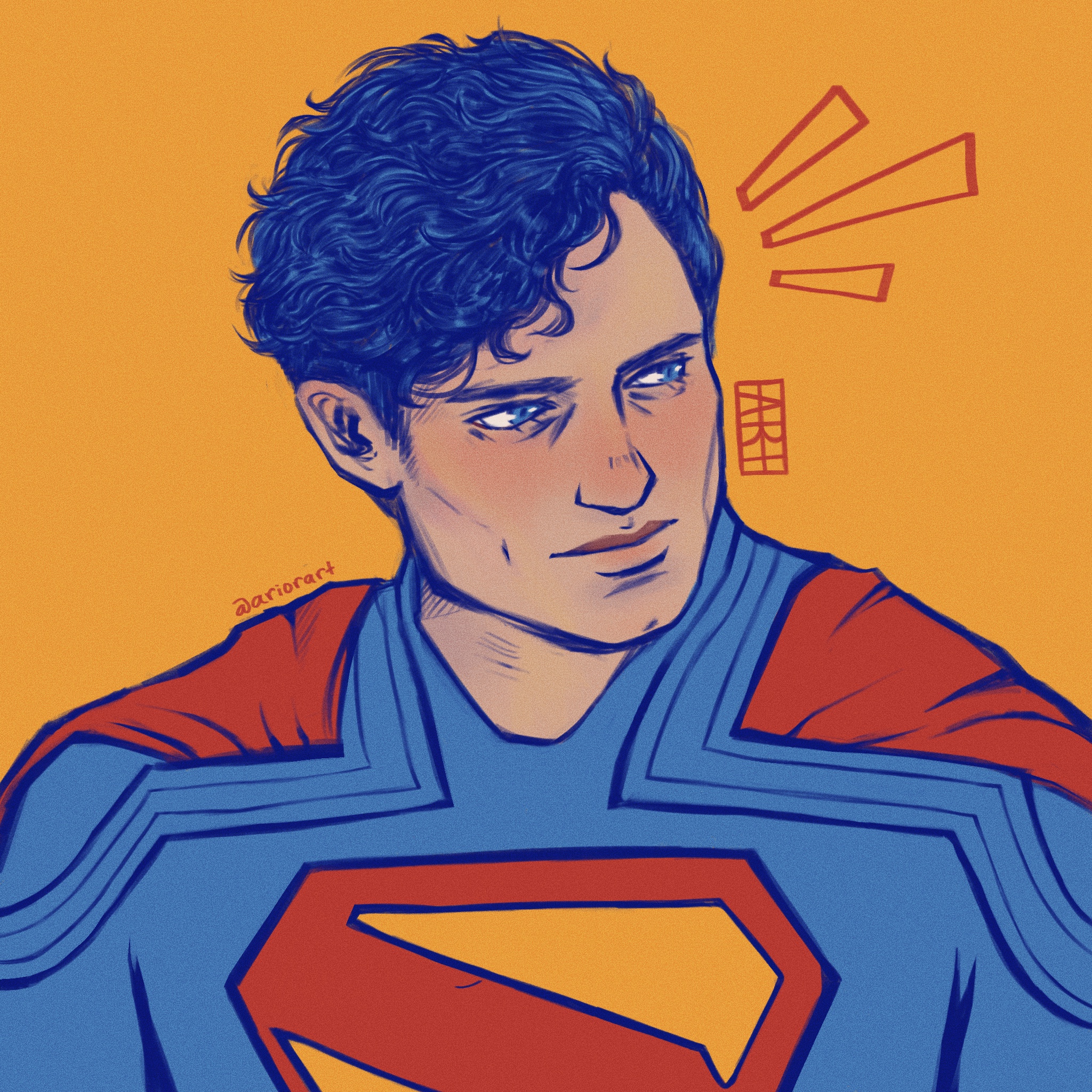 Superman fan art portrait